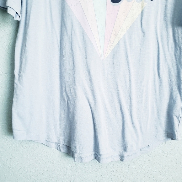 Wildfox Feel Good Blue Short Sleeve Tee - Picture 3 of 6